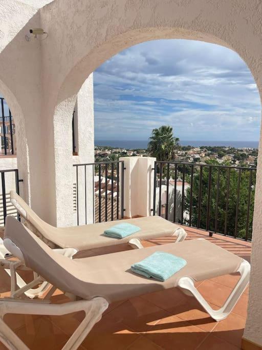 Imperial Park - Bungalow Mit Panoramablick Und Schoener Terrasse Calpe Exteriör bild